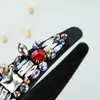 Bandeau en cristal coloré de luxe avec perceuse en verre géométrique, bandeau rembourré pour femmes, couvre-chef pour fête de mariage, nouvel arrivage 2021