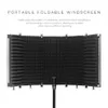 Freeshipping Foldbar Microphone Isolation Shield Studio Inspelning Live Broadcast 5-panel POP-filter Justerbar hög densitet MIC-isolator