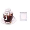 Confezione da 100 pezzi Sacchetto filtro per caffè americano portatile appeso filtri per caffè stile orecchio Carta Home Office Viaggi Prepara caffè e tè Strumenti2308579