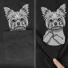 CLOOCL Funny T-Shirt Fashion Brand Summer Pocket Pug Dog Printed T-shirt Men's for Women Shirts Hip Hop Tops Funny Cotton Tees G1222