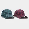 Moda zimowa Plaid Czapki baseballowe Mężczyźni Kobiety Streetwear Snapback Hip Hop Trucker Party Hats