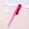 Cepillos para el cabello Peine de cola de punta profesional para sección de peluquero de salón Peine de dientes finos de doble capa sqcyQq