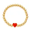 9 Farben Valentinstag Liebesarmband Geometrische Perlen Gold Herz Ölkette Armbänder Für Frauen Weihnachtsgeschenke