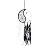 White Black Dream Catcher Decor Home Decor Wall Car Decora￧￣o de penas artesanato Dreamcatcher Nets 1222167