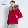 Winter Fur Collar Women's Jacket Högkvalitativ varm kappa Snygg kvinna Parkas Märke Apparel GWD19062I 211221