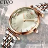 CIVO 2020 orologi da polso da donna di moda di lusso top brand cinturino in acciaio oro rosa orologio da polso da donna impermeabile Zegarek Damski T200420