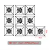 Cuisine Papiers peints carreaux noir et blanc stickers muraux location maison salle de bain décoration PVC carrelage étanche autocollant de sol auto-adhésif