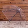 Parapluies de protection solaire pour sorties en plein air Parapluie semi-automatique transparent à long manche pour enfants Parapluie arc-en-ciel coupe-vent BH6132 WLY