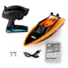 Barco RC de alta velocidade 15 km/h 2,4 GHz 4 canais elétrico Workbale on the Water Radio Remote Control Racing Toy for Childern Best Gift