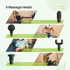 Fascial gun mini massage djup vävnad muskel vibrator relief smärta LCD-visningsterapi för pistol massager vibration avkoppling y1223