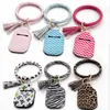 Tassels Mermaid Scales Bracelet 30ml Hand Sanitizer Holder Sheath Cover Keychains Cactus Flower Leopard Key Holders Fashion 8 9nk G2