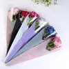20pcs/set Single Flower Wrapping Bag Plastic Transparent Flower Wrapping Paper Valentine Day Rose Opp Floral Packaging Bags