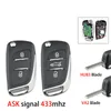 Citroen DS Peugeot ASK remote control key 433MHz Locksmith Supplies