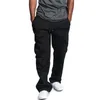 Herrbyxor Herr Loose Jogger Gym Heavy Weight Fleece Cargo Pocket Sweat Dragsko