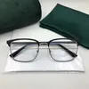 Hochwertiges, prägnantes Design, GcG-Brillengestell, Herren-Augenbrauenplanke, Metall, großer Rand für verschreibungspflichtige 53-18-145-Komplettsetui-Brillen