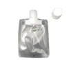 Plast doypack 30 ml förpackning dryck suctiion väska klara dricksmunstycke transparenta väskor pip mini påsar jlllf ffshop2001
