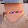 Handgeflochtenes Lgbtq-Regenbogen-Armband-Charm-Braslet für Community Love Is Gay Pride-Armband-Zubehör