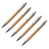 Conjuntos de canetas esferográficas instrumento de escrita de madeira de bambu (60 unidades)1