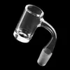 US Grade Full Weld Thick Bottom Beveled Edge Smoking Quartz Banger 25mmOD 45&90 Nails For Glass Water Bongs Dab Rigs