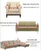 Stol täcker 2022 Elastic Fleece Solid All soffa Cover Nonslip Breif Corner för vardagsrum Chaise Lounge Canape Dangle1625030
