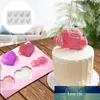 Molde de pastel de silicona con forma de corazón de diamante DIY 3D, pastel de Chocolate, Fondant, pudín, gelatina para hornear, pastelería, jabón, molde para hacer velas