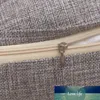Lin Art coton chanvre taie d'oreiller plaine voiture canapé housse de coussin couleur unie bureau Simple taie d'oreiller décorer