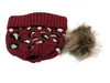 DHL CRISS CROSS POM BEUBEIES WIND WINTER WINTINGENT HAPS BEANIE BEANIE BEAPOM POMPOM HAT LEOPARD CROSS CA4494108