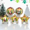 Sneeuwman Santa Claus Houten LED Licht Huis Kerstdecoratie voor Home 2020 Navidad Natal Gelukkig Nieuwjaar Xmas Gifts