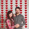 Red Heart Hanging String Garland Felt Banner Tenda fai da te Home Wedding Party San Valentino Compleanno Decor JK2101XB