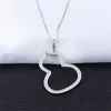 Klassieke sieraden 925 sterling zilveren kaldo ketting delicate insert boor vrouwelijke pave witte saffier cz diamant ketting hanger cadeau 3 j2