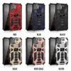 Hybrid Armor Invisible Kickstand Magnetic Phone Cases Socktäkert täckning för iPhone 13 12 Pro Max Samsung S20 Fe S21 LG STYLO 6 K51 Harmony 4