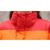 Isınma ceket kalın parkas gökkuşağı eklenmiş kış ceket gevşek kadın pamuk ceket sokak kıyafetleri dış giyim 2011257919561