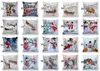 40 Designs Poduszki Bożego Narodzenia Case Santa Clause Elk Pillow Cover 4545CM Sofa Napa Snowman Poduszka dekoracyjna okładka Home3182516