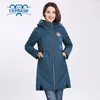 Casaco feminino Primavera Autum Venda Quente Fina Algodão Parka Long Plus Size Hood Mulheres Casaco New Designs Moda Ceprask 201110