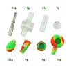 Date Silicone Verre Nector Collector 4 Multi Fonctions Concentré Quartz Pipe À Fumée Plates-Formes Pétrolières NC Titane Pointe Dab Kits Fumer Pipes À Main