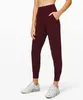 Löst fit nakedfeel tyg yoga sportbyxor träning joggare kvinnor elastiska träning gym leggings med två sidor ficka CK1032