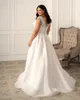 Charming Beaded Plus Size Lace Wedding Dresses Sheer V Neck A Line Bridal Gowns Sweep Train Tulle robe de mariée