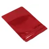 100шт красный стенд вверх глянцевая алюминиевая фольга zip lock самоуплотнение упаковочная сумка водонепроницаемая фасоль зерновых пакет