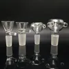 Funnel 14mm 18mm Glasskålar för bongs Male Joint 5 Kvinna Bowl Rökning Rörolje Rigar Vattenrör