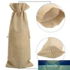 Nieuwe Jute Wijnzakken Rode Wijnfles Covers Gift Champagne Pouch Jute Verpakking Zak Bruiloft Decoratie Wijnzakken