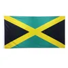 Banderas nacionales de Jamaica personalizadas Ventas calientes Alta calidad 100D Poliéster 3x5ft Impresión digital con ojales de latón