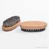 Beard Bro Shaping Beard Brush Sexy Man Gentleman Beard Trim Template Grooming Shaving Comb Styling Tool Wild Boar Bristles WVT0668