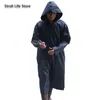 Trabajo al aire libre Impermeable largo Cuerpo Lluvia grande Poncho Hombres y mujeres Chaqueta azul Traje impermeable para pesca Gabardina Hombre Regalo 201202