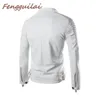 Jaquetas dos homens Marca Branco Preto PU Jaqueta de Couro Homens 2021 Inverno Motocicleta Design Mens Slim Fit Motociclista Elegante Homme Veste Cuir