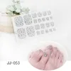 DIY Toe Nail Sticker Adhesive Toenail Art Polish Tips French Glitter Sequins Nail Wraps Strips Easy To Wear Manicure for Women9520912