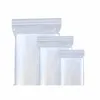 100 stks / partij Plastic Zip Lock Plastic Zakken Herscholingsbare Transparante Sieraden / Voedsel Opbergtas Keuken Pakket Tas Clear Ziplock Bag Groothandel