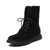 Mode Flock Snowboots Dames Winter Schoenen Platform Vrouw Booties Bottine Femme