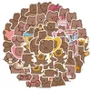 50PCS Mixed Car Stickers Funny Bears Removable For Skateboard Laptop Helmet Pad Bicycle Bike Motorcycle PS4 Notebook Guitar PVC Fridge Decal