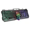 T21 Backlit Wired Gaming Teclado e Mouse Set Computador Manipulator Teclado Mouse Combos Frete Grátis