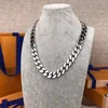 최고의 디자인 고전적인 목걸이 럭셔리 쥬얼리 디자인 다이아몬드 316L 티타늄 강철 조각 색 에나멜 두꺼운 체인 링크 패치 팔찌